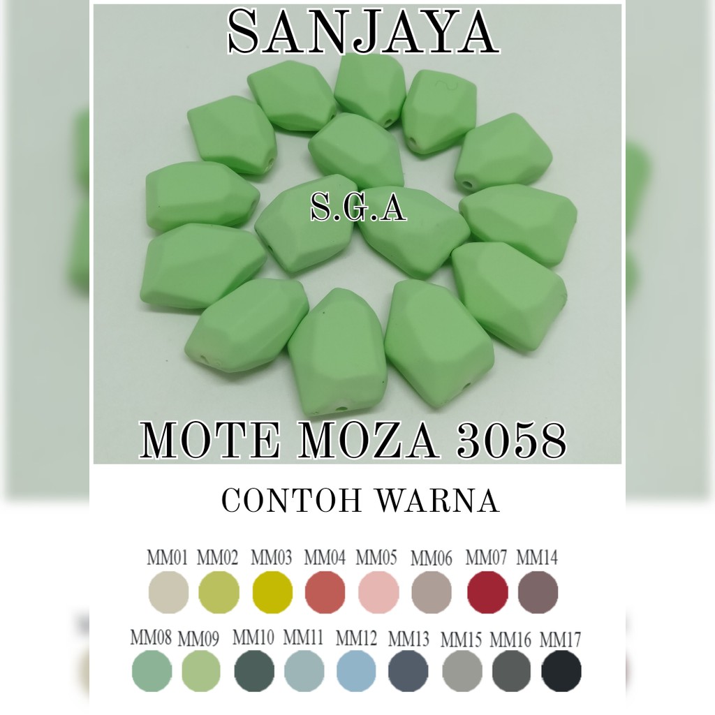 MOTE MOZA / MANIK BENTUK / MANIK MOZA DOF / MANIK MOZA BENTUK / MOTE MOZA 3058