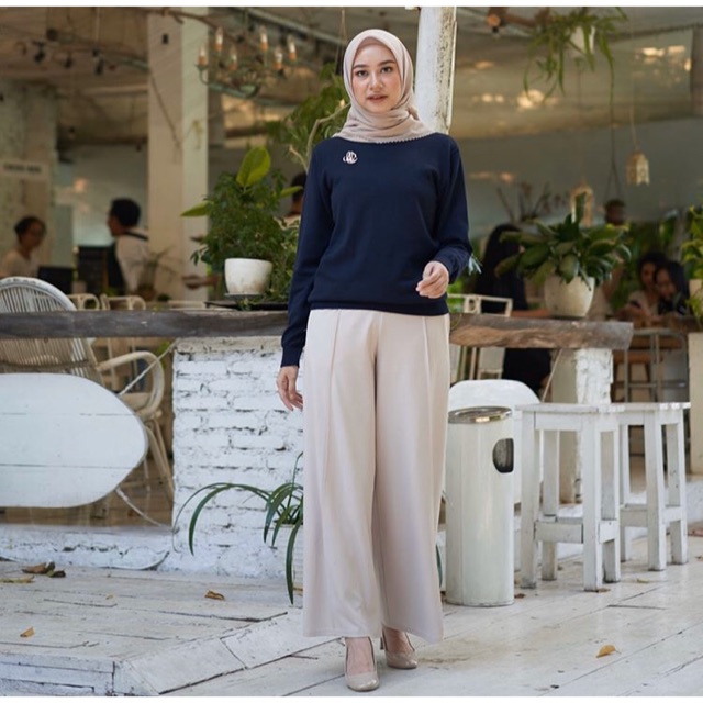 HL Kulot by Heaven Lights / celana kulot - Ready Beige L/XL