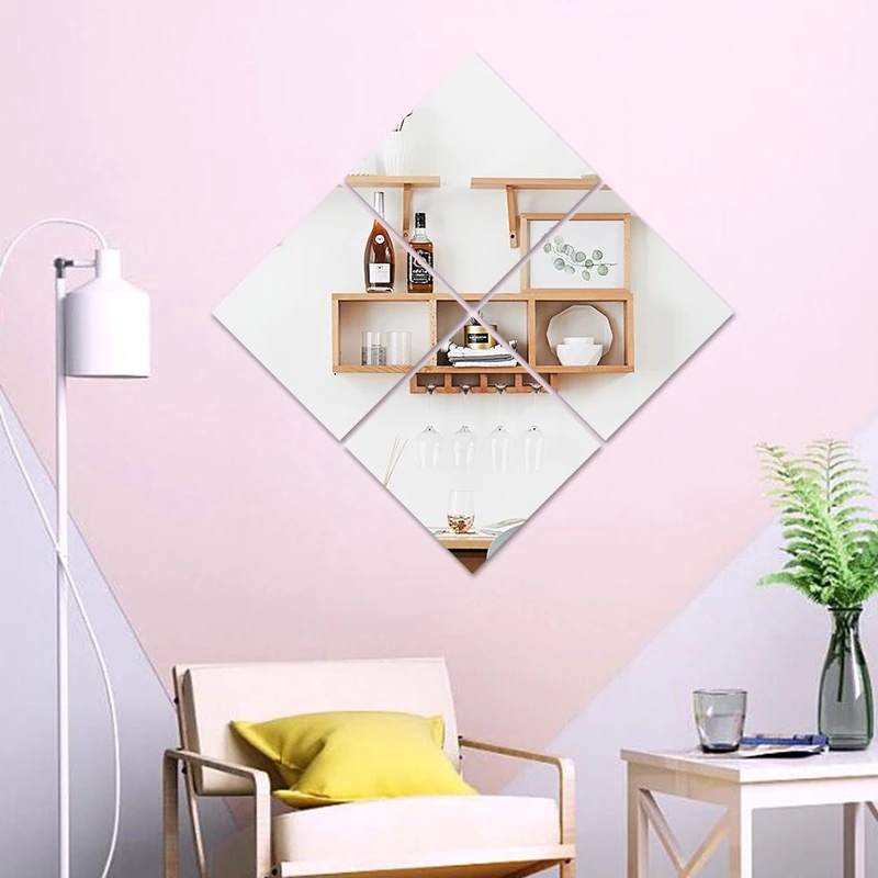 Mirror Wall Sticker PVC Stiker Dinding Kaca Cermin Decoration DIY 1PCS - COD