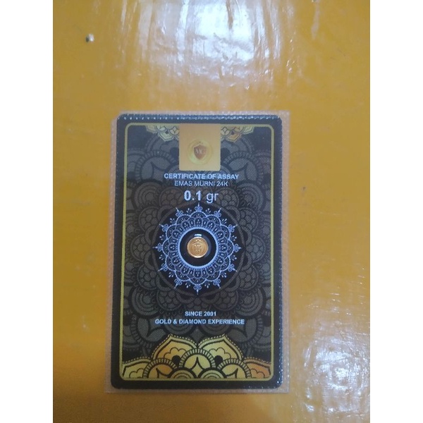 Emas Murni 24K Minigold 0.1gr