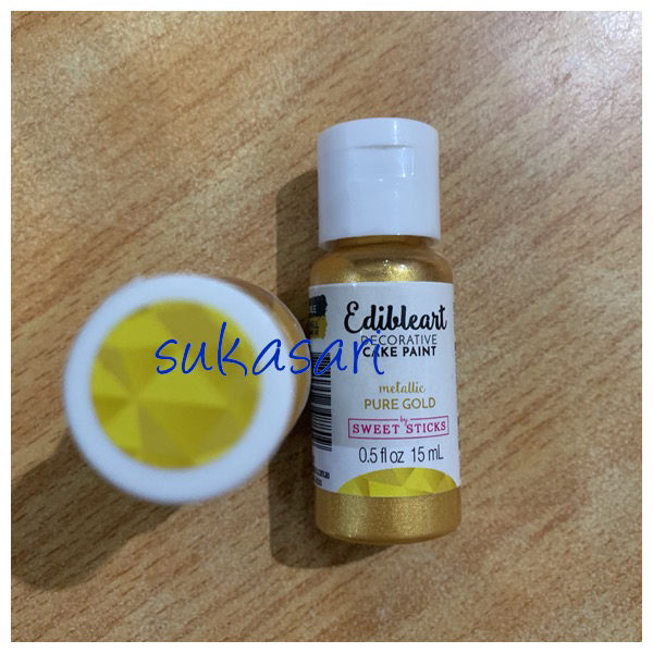

Edible Art paint 15 Ml Pure Gold