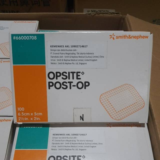 OPSITE POST-OP 6,5 x 5 cm / Plester tahan air / Opsite 6,5cm x 5cm