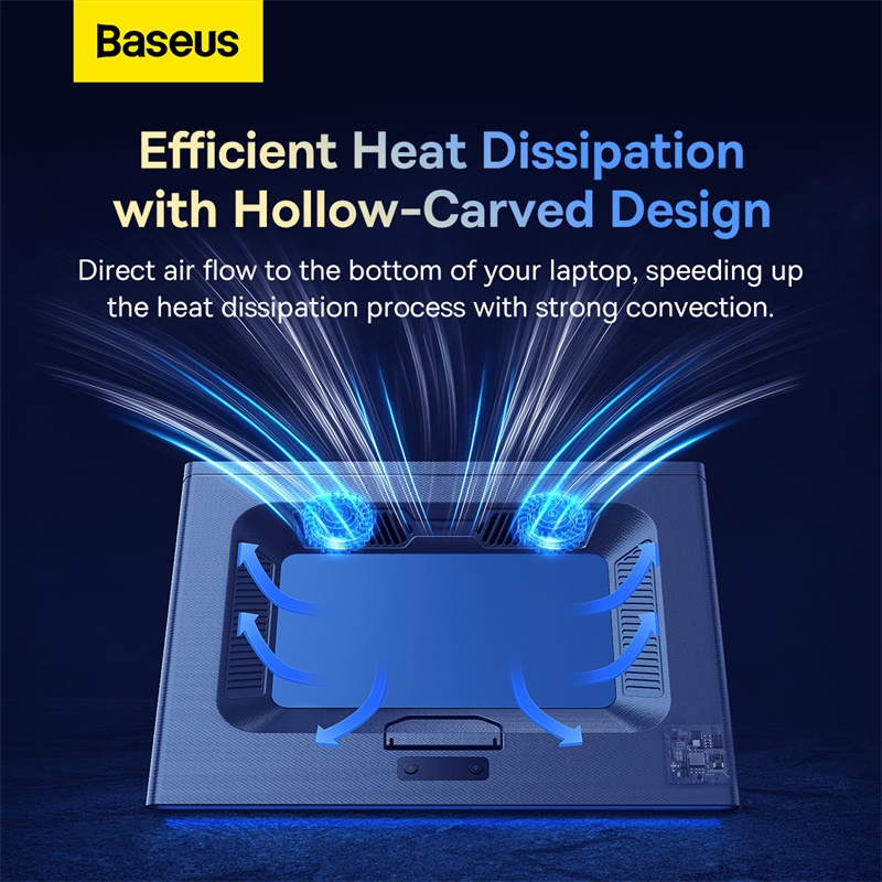 Baseus Double Turbo Fan Laptop Stand Cooler RGB ThermoCool Cooling pad