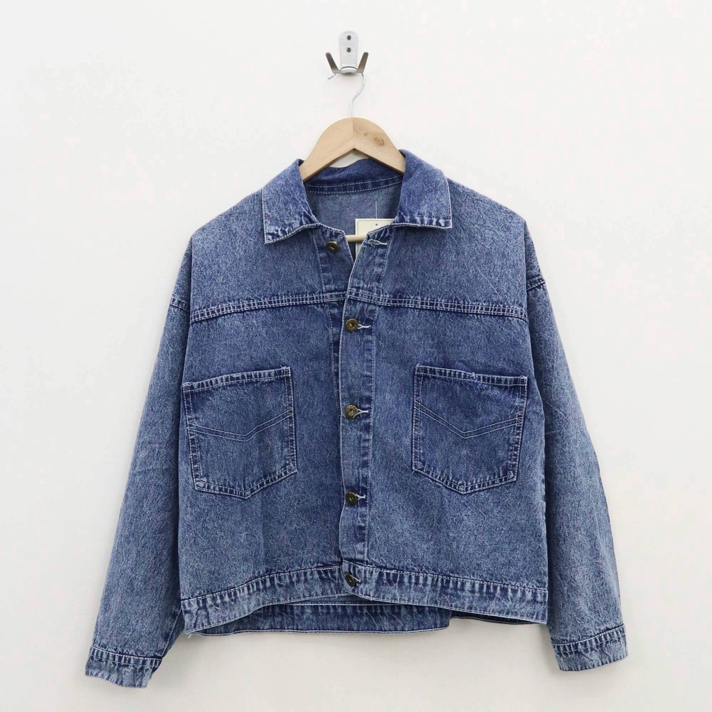 Oversize bearry jacket jeans - Thejanclothes