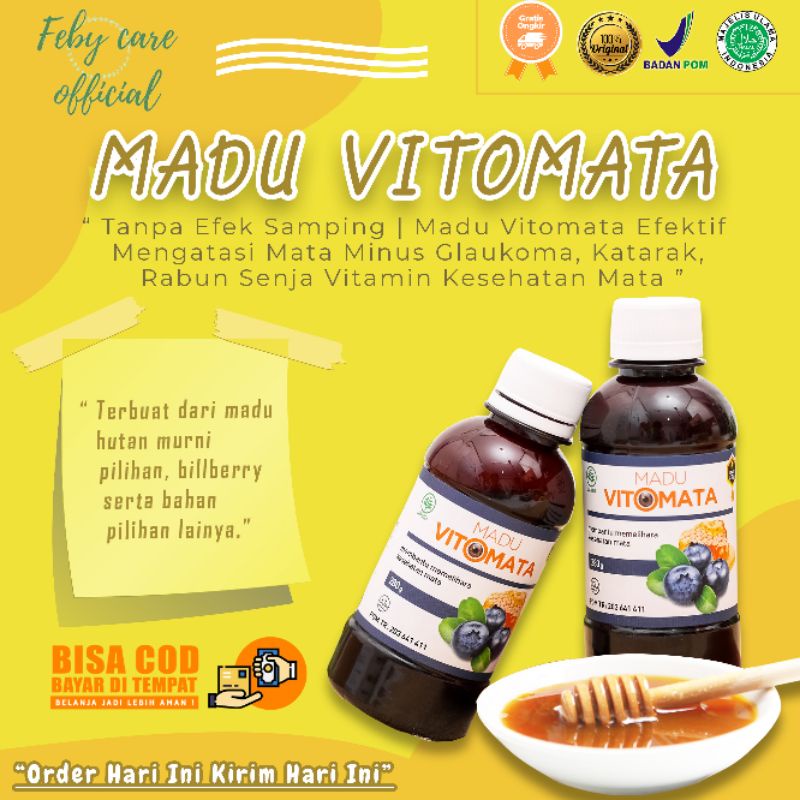 

MADU VITOMATA ASLI obat mata minus rabun katarak silinder mata merah berair glukoma ORIGINAL BPOM