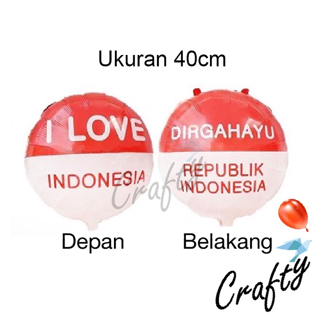 [PAKET] DIRGAHAYU HUT RI Balon Dekorasi Backdrop