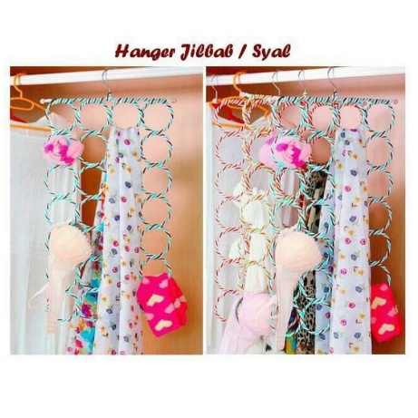 Gantungan Syal Hanger 28 Ring Murah