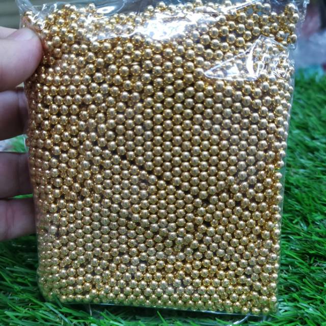 MUTIARA TINDIK 4 MM KUALITAS AA PER 50 GRAM