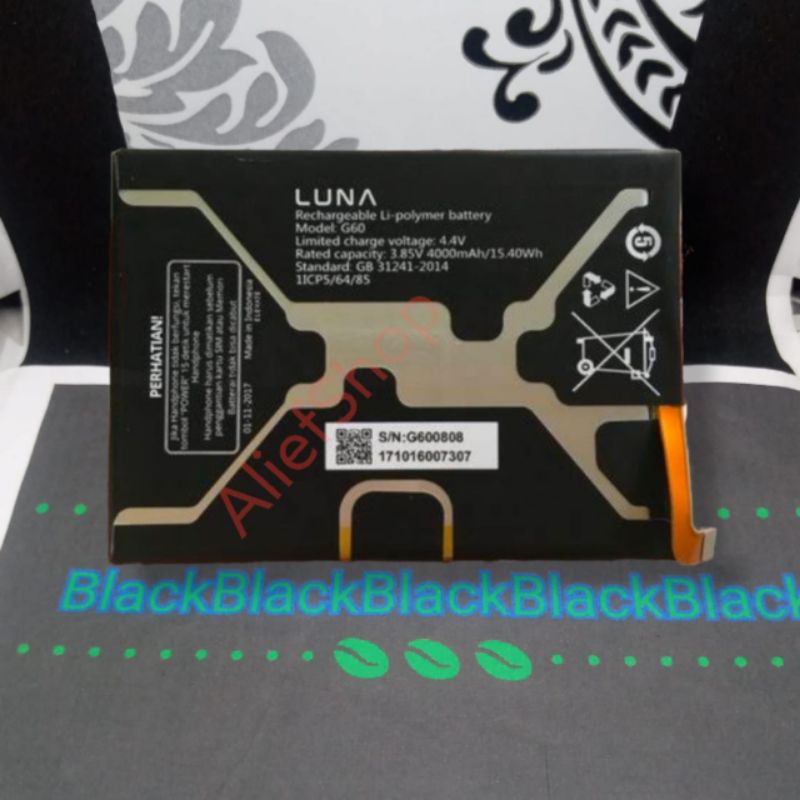 Batrai Luna G60 Batre Luna G8 Baterai Ram 4000mAh Battery