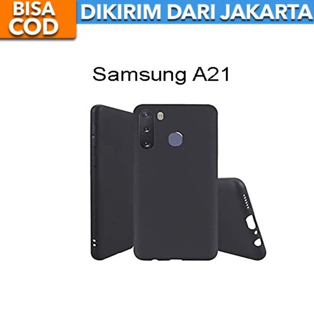 SoftCase Black Matte for Samsung Galaxy A21