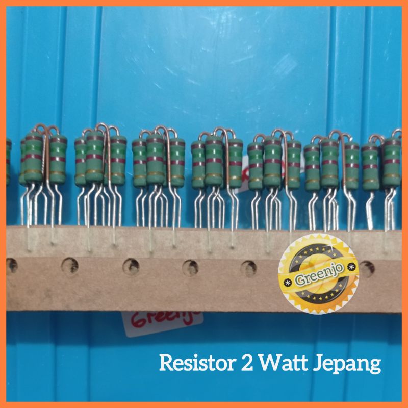 Resistor Japan 2 Watt 10R 150R 47K Berbagai Nilai ( Japan ke 1 ) 2W