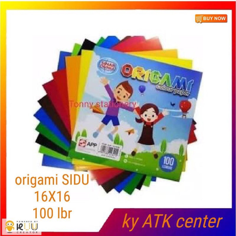 

Kertas Origami Besar Isi 100 Lembar SIDU / Kertas Lipat ukuran 16 x 16