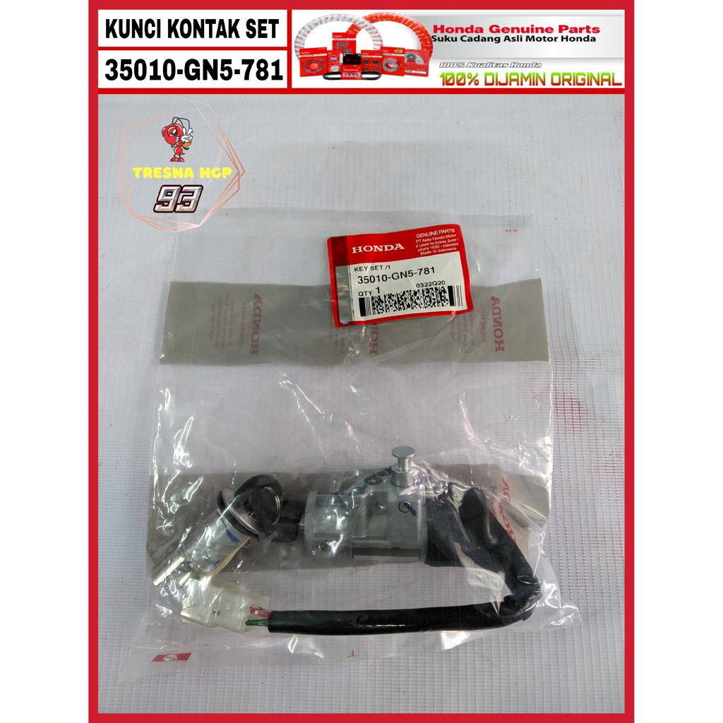 35010-GN5-781 KUNCI KONTAK OLD TYPE ORIGINAL | KEY SET