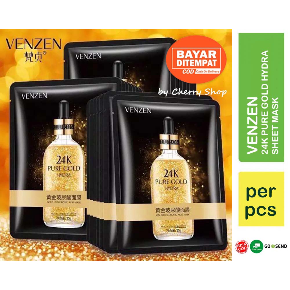 [SHEET MASK] VENZEN 24K Gold Sheet Facial Mask Masker Topeng Emas