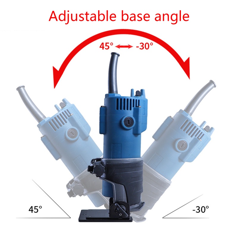 Kiss Base Router Trimmer 65mm Tahan Lama - 30°-45° Base Multi Sudut Dengan Sekrup Adjustable Untuk Mesin Jahit