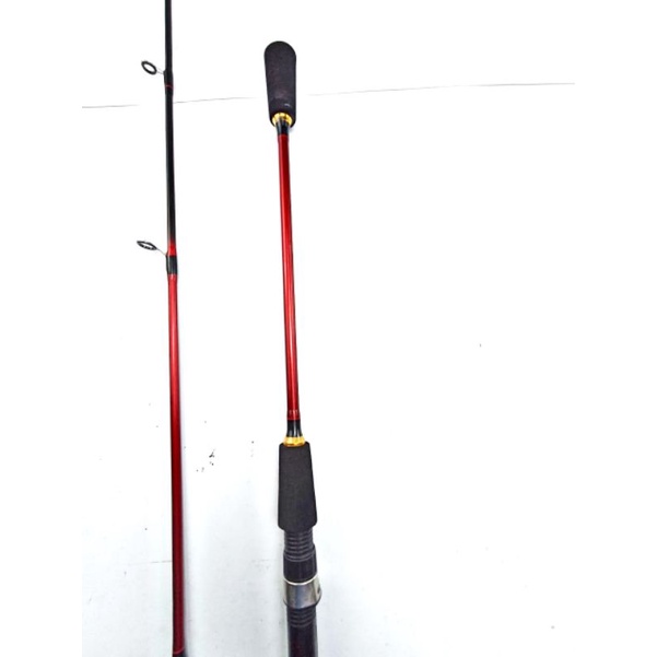 murah laris Joran pancing laut kaku jigging Ajiro Redbass fiber solid 165 180 198 cm