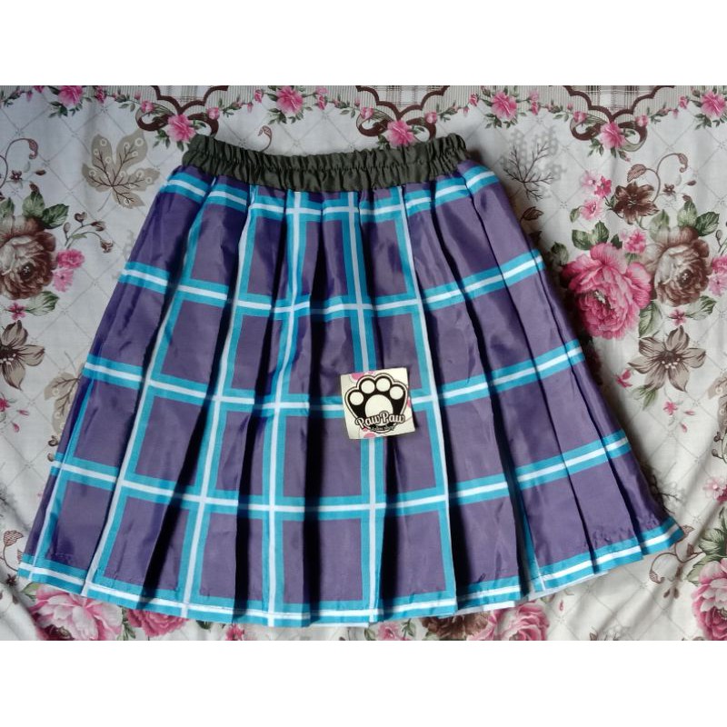 Rok kotak-kotak Korean style