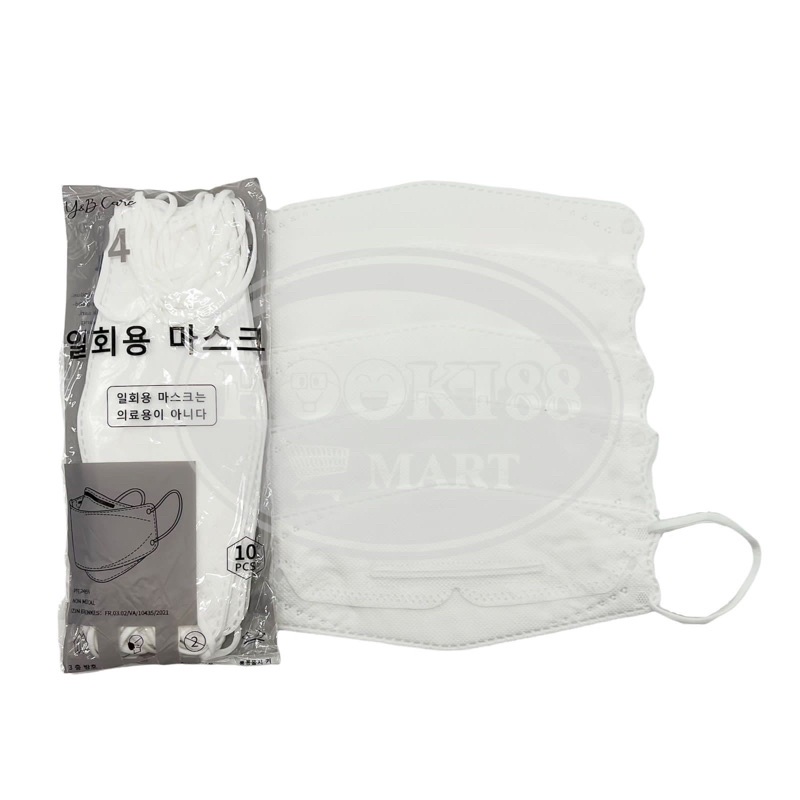 KF94 Masker Dewasa Korea / EVO Masker EARLOOP Disposable Mask 4Ply isi 10