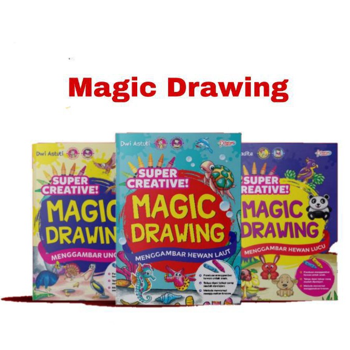 Jual Magic Drawing/Buku Menggambar/Buku Hewan/Buku Anak/Buku Cerita ...