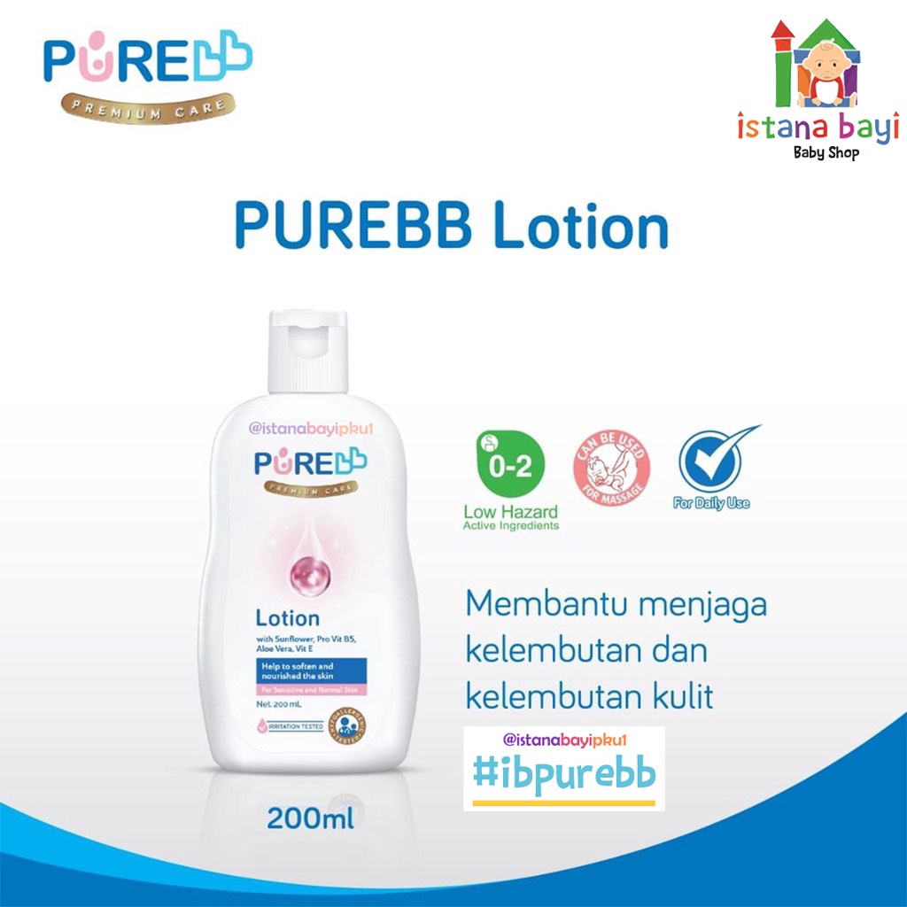 Purebb Lotion/Lotion bayi/hand body bayi/baby lotion