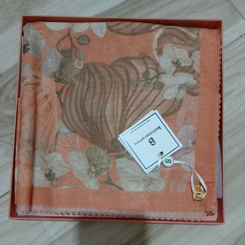 Buttonscarves orchide Blaze orange