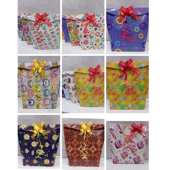 

12 BUNGKUS KADO INSTAN FREE PITA | KANTONG KADO INSTAN