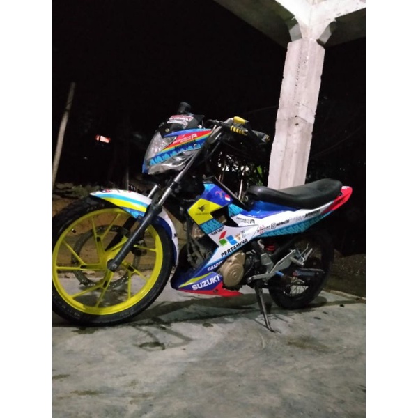 decal stiker fullbody satria fu mandalika racing team