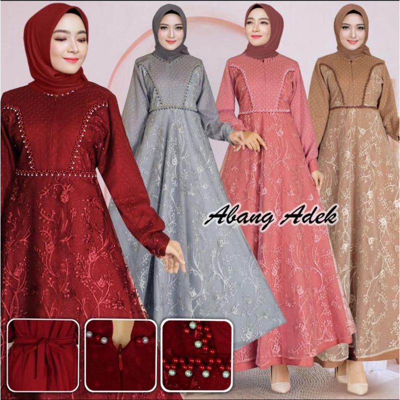 GAMIS TILEE ABANG ADEK BRUKAT TILLE ABANG ADEK COLLECTION GAMIS FASHION MUSLIM GAMIS DEWASA GAMIS KO