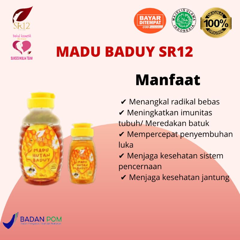 

MADU HUTAN BADUY SR12 ASLI KEMASAN 330G DAN 140G