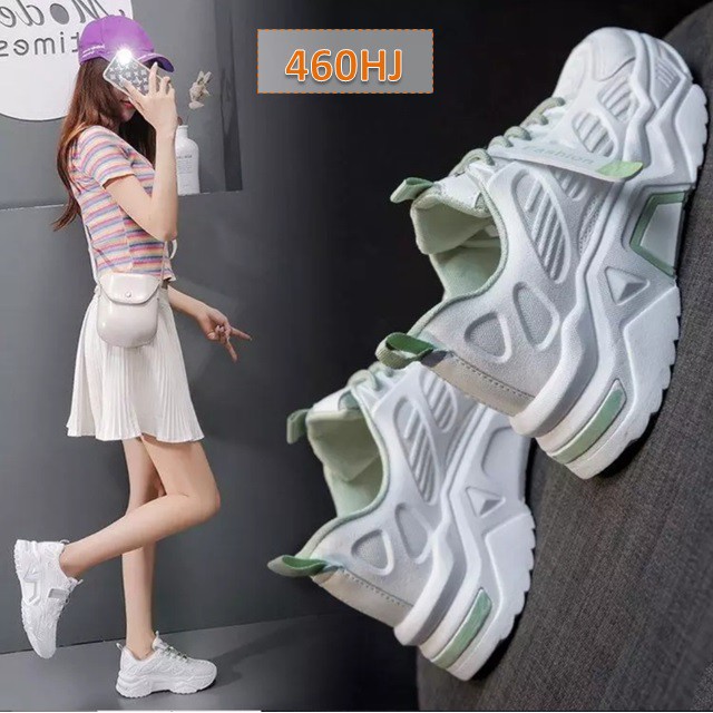 Sepatu Wanita Sneakers Lopast Jinto Fashion Korea Sole 4cm - 460