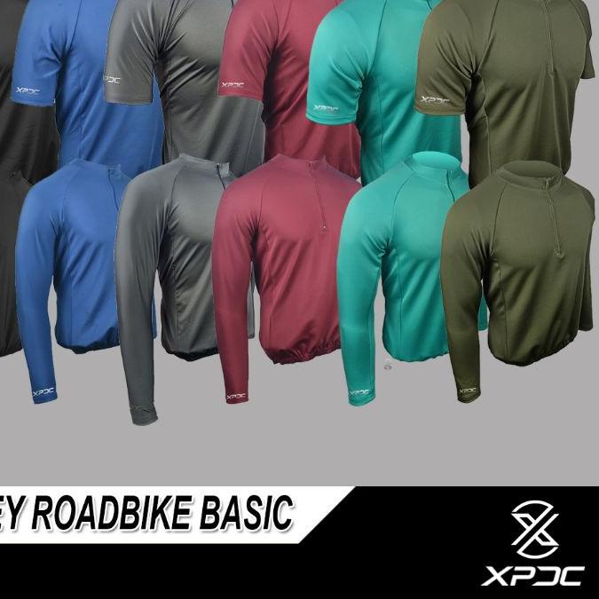 ♥ jersey sepeda roadbike polos lengan pendek xpdc ۞
