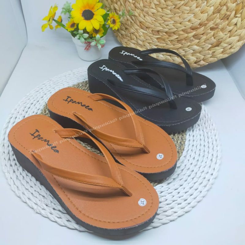 Rafisha-Sandal Wedges Spon Anita | Wedges Spon Jepit Simple | Wedges jepit Dewasa