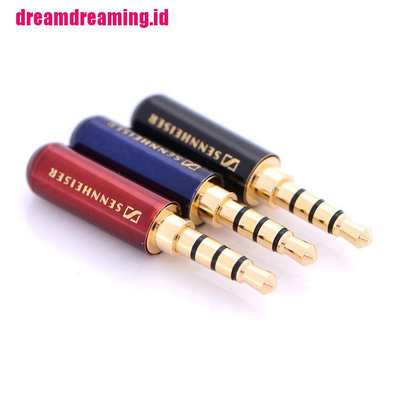 / Dreamdreaming / 4 Pole Jack Plug 3.5mm Male stereo Audio mini Untuk earphone