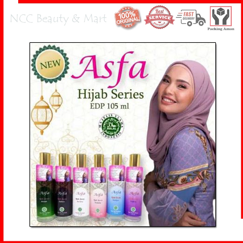 * NCC * Asfa Parfum EDP Hijab Series Wangi Tahan Lama Eau De Parfum - Netto 105 ml