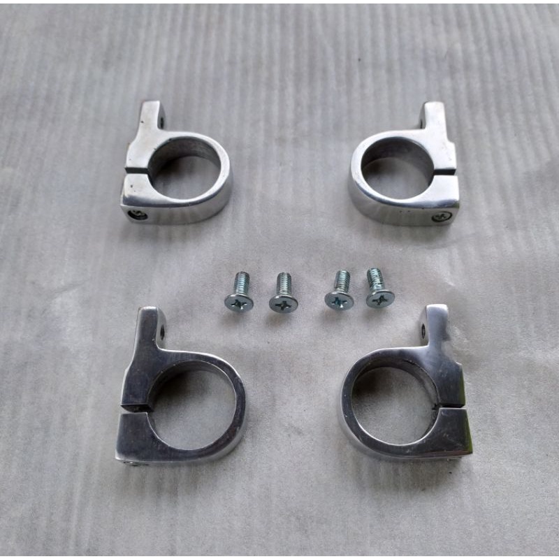 Breket Bracket Bricket Lampu CNC Copy Bpro-Dudukan Lampu Bpro Set Tulangan RX King-As Byson