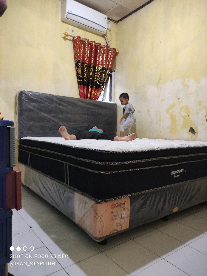 Kasur/ Springbed Central Imperium Pocket Spring Double Plush Top