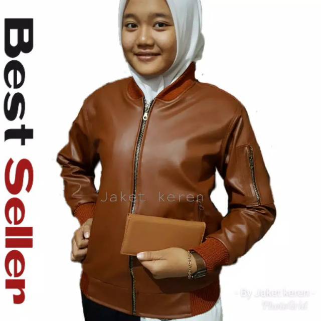 JAKET KULIT WANITA/JAKET CEWEK MOTOR/JAKET BOMBER KULIT/JAKET KULIT MOTOR/