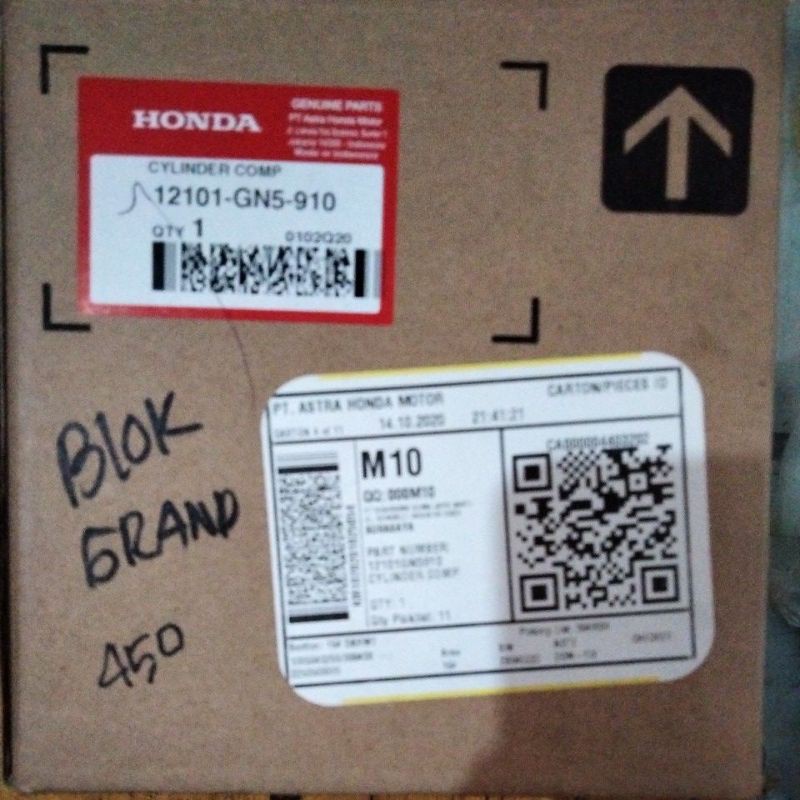 Blok Cylinder Comp Honda Grand Ori GN5