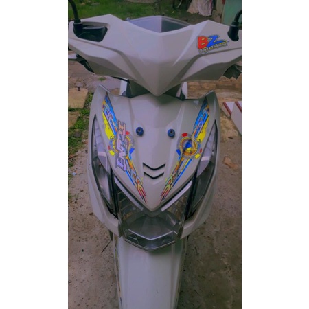 Striping sticker Beat fi thn 2014 Transparan Hologram