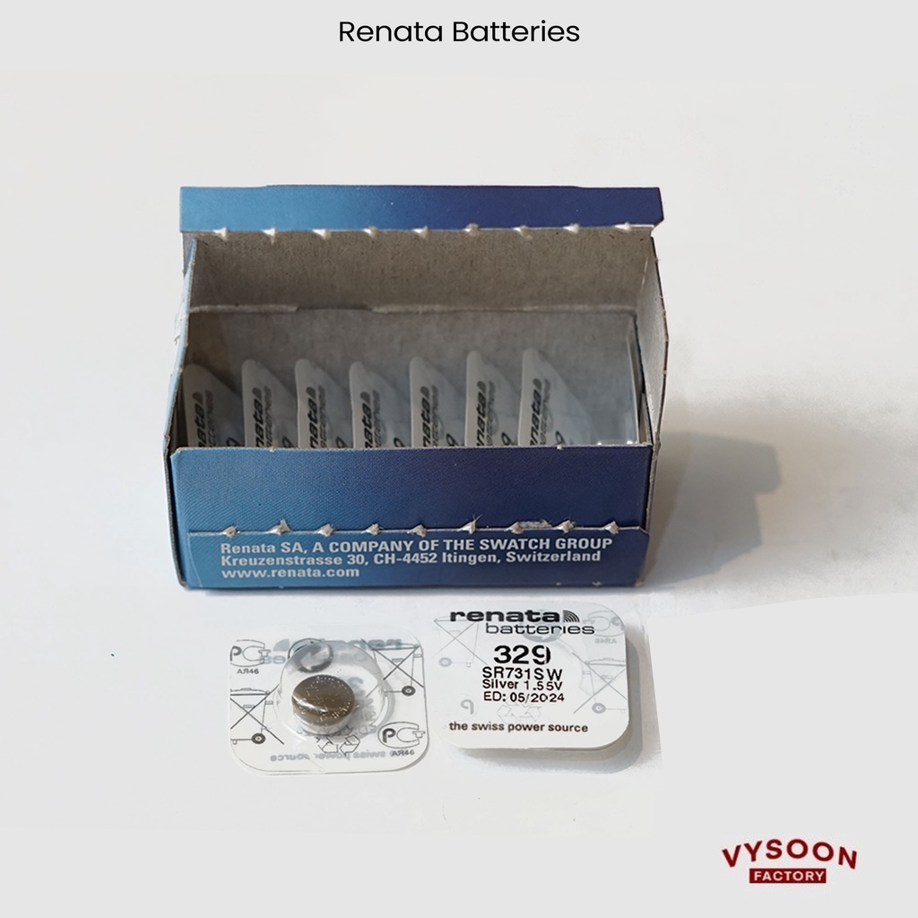 Baterai Jam Tangan Renata 329 Battery SR731SW SR 731 SW 1.55V Original