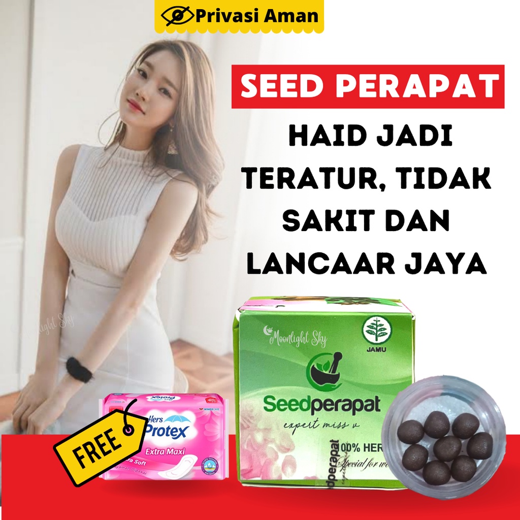 SEED PERAPAT Jamu Pelancar Haid Ampuh Mempelancar Haid Pereda Nyeri Haid Obat Pelancar Menstruasi