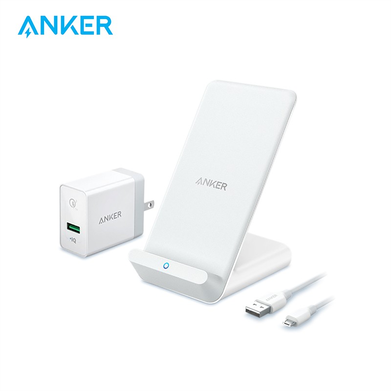 Anker Stand White & PowerWave 7.5 Wireless Charger | Shopee Indonesia