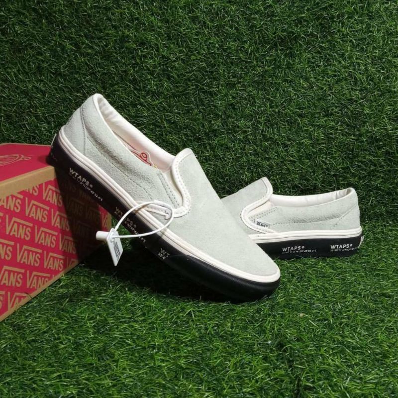 VANS SLIP ON WTAPS GPS WHITE BLACK