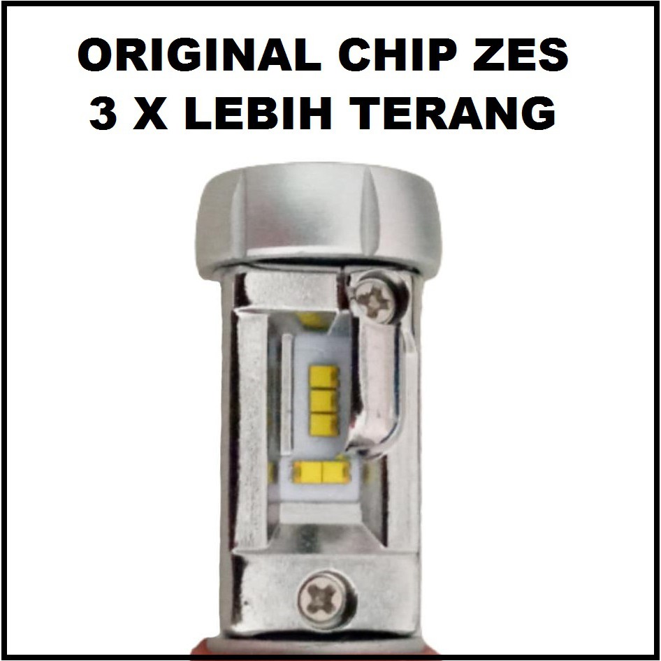 Lampu Utama LED X3 Original ZES Mobil H1 H3 H4 H7 H11 HB3 HB4 3 Warna 9005 9006 H8 Motor