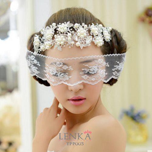 [SIAP KIRIM] HEADPIECE CRYSTAL MUTIARA AKSESORIS PERNIKAHAN PENGANTIN TPP003