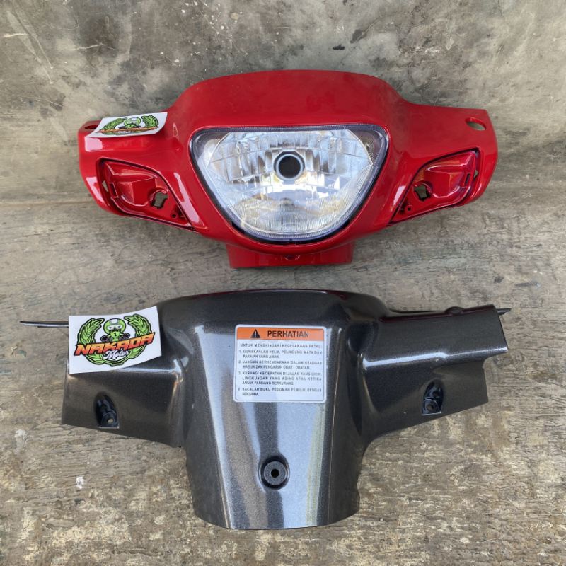 batok depan belakang plus reflektor lampu depan suzuki shogun new shogun 110 shogun r warna merah abu2 kualitas terjamin