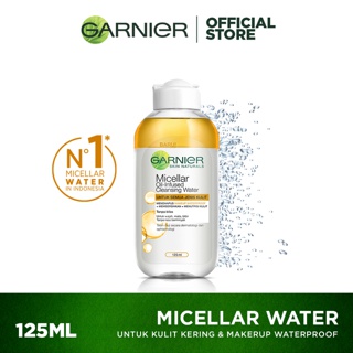 Image of Garnier Micellar Water Oil Infused Skin Care - 125 ml (Pembersih Wajah Dan Makeup Waterproof)