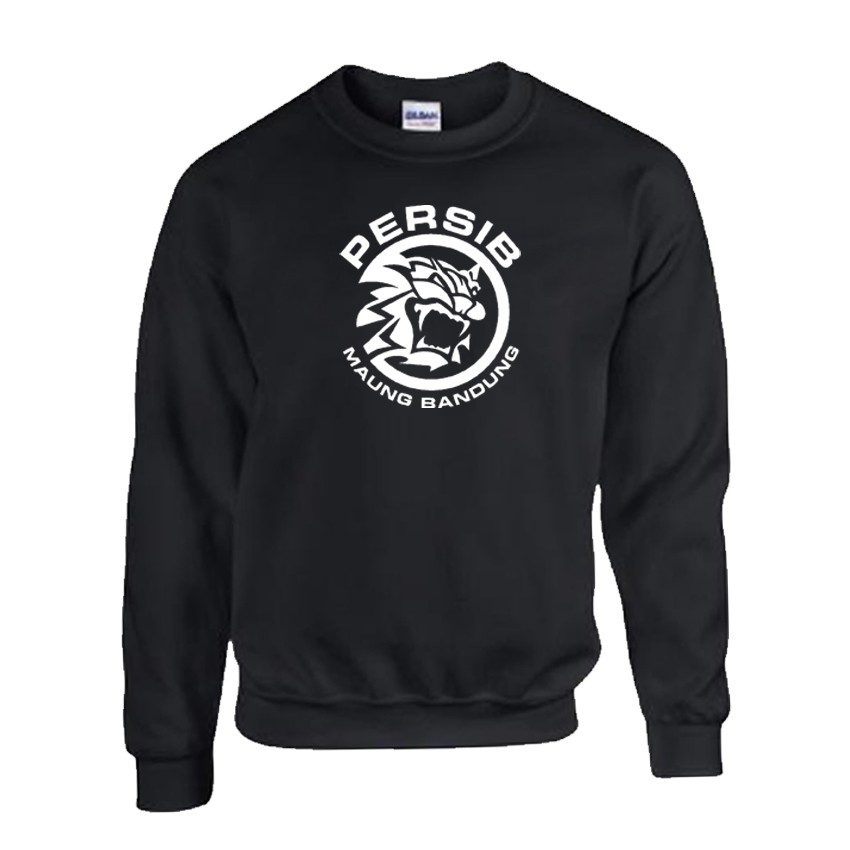 Sweater Distro Persib Maung Bandung Black - Abu Misty Premium