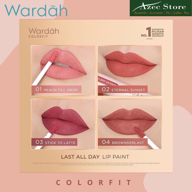 Wardah Colorfit Last All Day Lip Paint