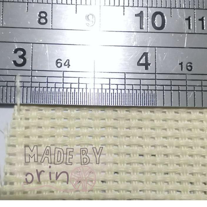 Koleksi Terbaru Kain Strimin Kotak Besar / Strimin Tebal 11 CT Kain Sulam Kristik Kain Kristik